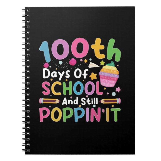 100 dagar i skolan och fortfarande Poppin-flickan Anteckningsbok (Framsidan)
