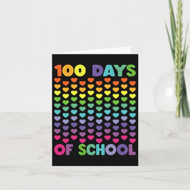 100 dagar i skolan och fortfarande under lång tid  kort (Framsida)