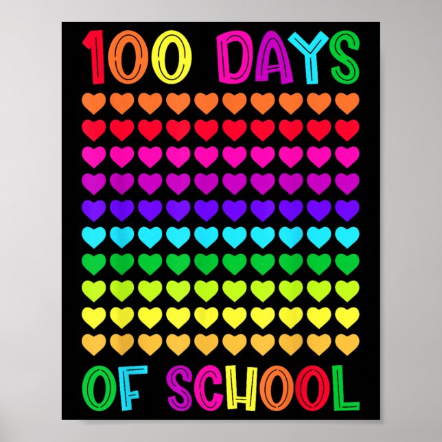 100 dagar i skolan och fortfarande under lång tid  poster (Framsidan)