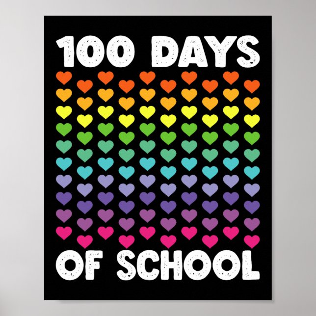 100 dagar i skolan och fortfarande under lång tid  poster (Framsidan)