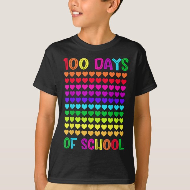 100 dagar i skolan och fortfarande under lång tid  t shirt (Framsida)