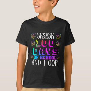 100 dagar i skolan och jag går i färglös Student T Shirt