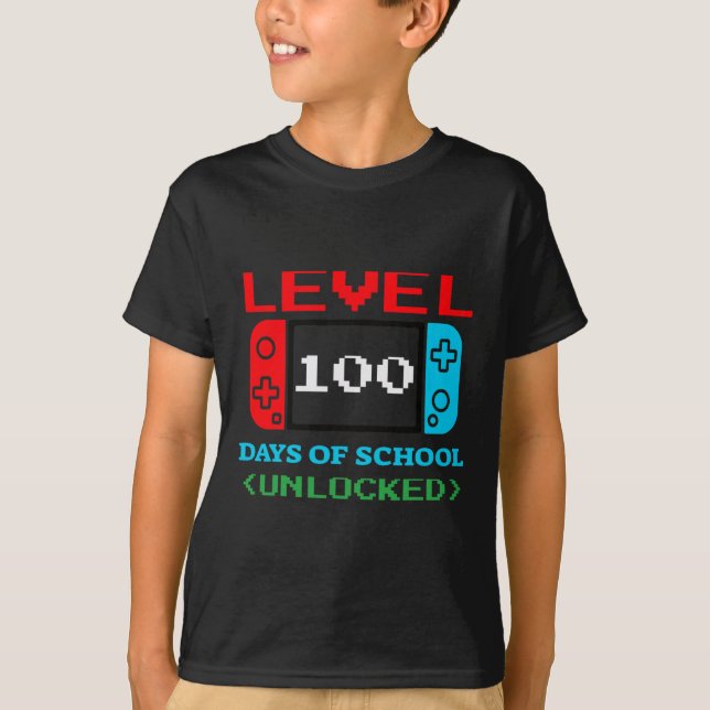 100 dagar i skolan olåst 3 t shirt (Framsida)