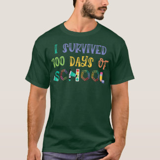 100 dagar i skolan Överlevt jag 100 dagar T Shirt