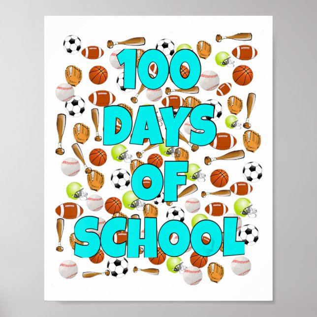100 dagar i skolan poster (Framsidan)