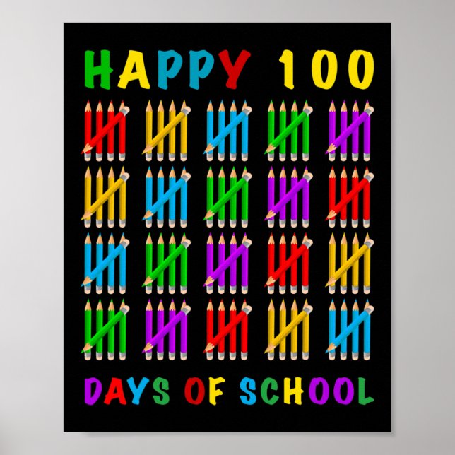 100 dagar i skolan poster (Framsidan)