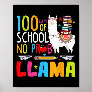 100 dagar i skolan: Prollama Llama Funny 100 dagar Poster