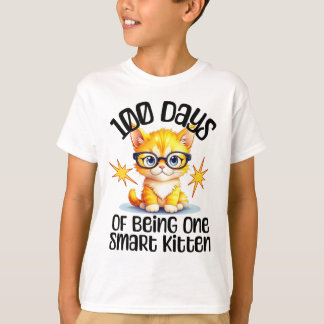 100 dagar i skolan - söta kattungar med glasögon t shirt