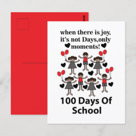 100 dagar i skolan vykort