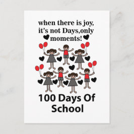 100 dagar i skolan vykort