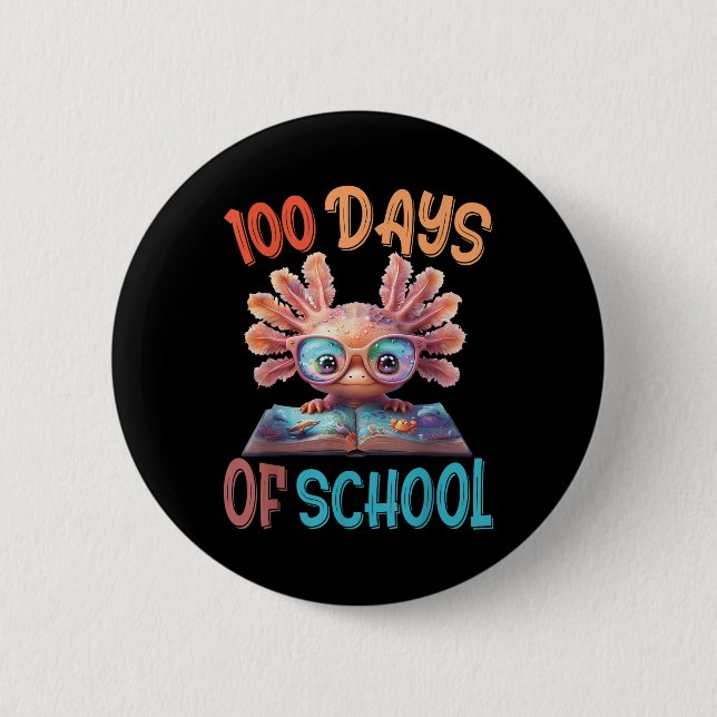 100 dagar i skolAxolotl Sea 100-dagarsdagen Knapp (Framsida)