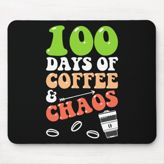 100 dagar kaffe och Chaos 100-dagarsskolgång Musmatta (Framsidan)