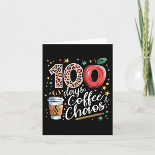 100 dagar kaffe och kaos 100 dagar för skola S Kort