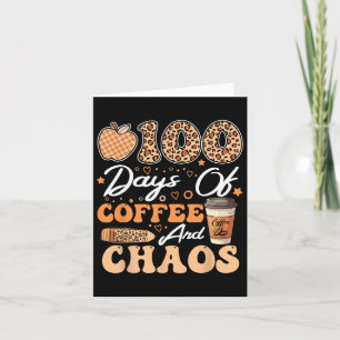 100 dagar kaffe och kaos 100 dagar i skola F Kort