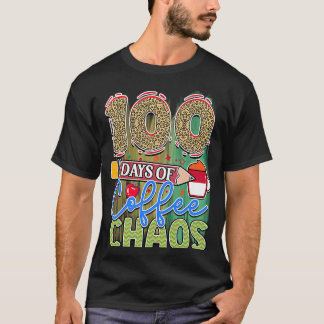 100 dagar kaffe och kaos 100 dagar skoldag t shirt