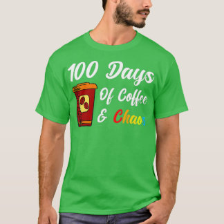 100 dagar kaffe och kaos - 100 dagar skolgång t shirt