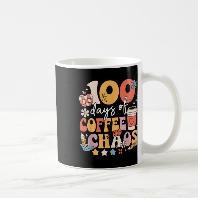100 dagar kaffe och kaos 100 skoldagar kaffemugg (Höger)