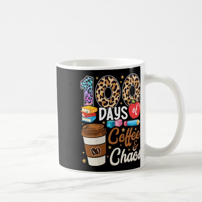 100 dagar kaffe och kaos 100 skoldagar t kaffemugg (Höger)