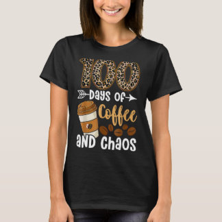 100 dagar kaffe och kaos 100 skoldagar t shirt