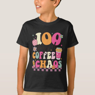 100 dagar kaffe och kaos 100 skoldagar t shirt