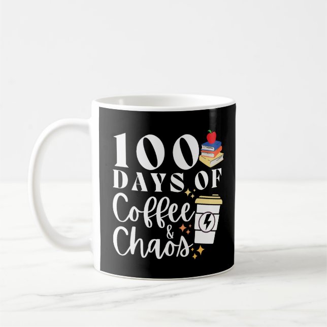 100 dagar kaffe och kaos kaffemugg (Vänster)
