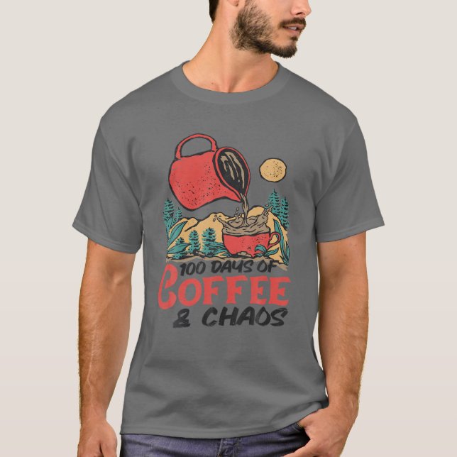 100 dagar kaffe t shirt (Framsida)