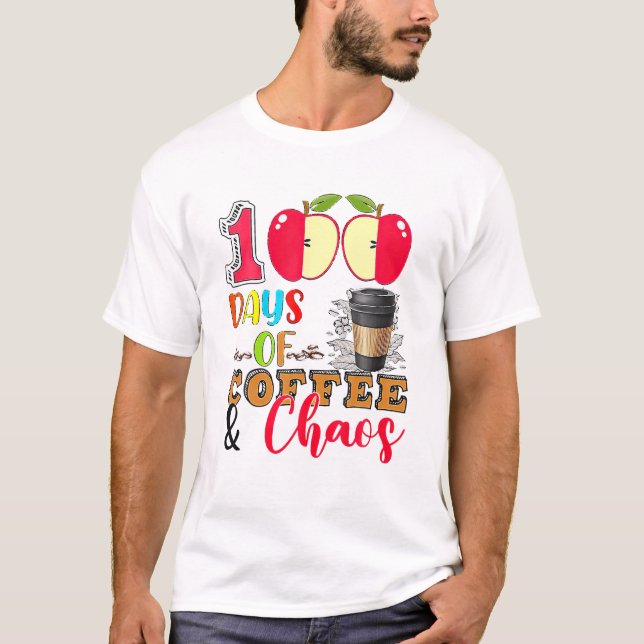 100 dagar kaffe t shirt (Framsida)