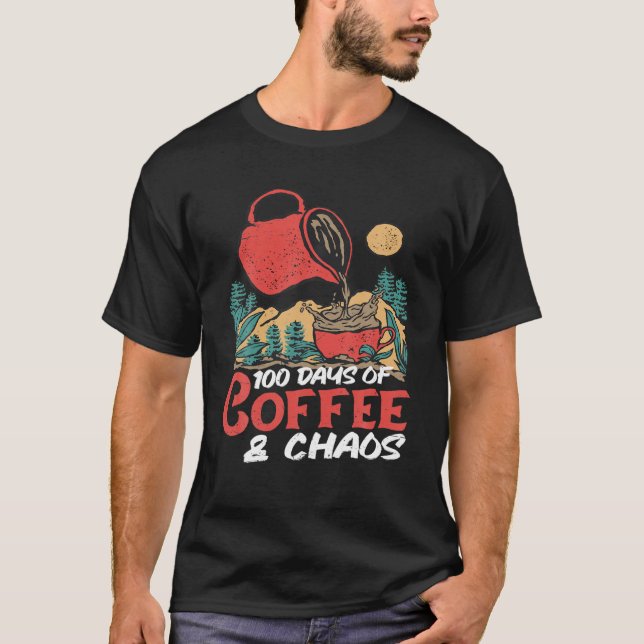 100 dagar kaffe t shirt (Framsida)
