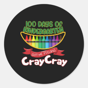 - 100 dagar Kindergarten Har me ke Lä Runt Klistermärke