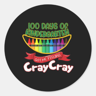 - 100 dagar Kindergarten Har me ke Lä Runt Klistermärke