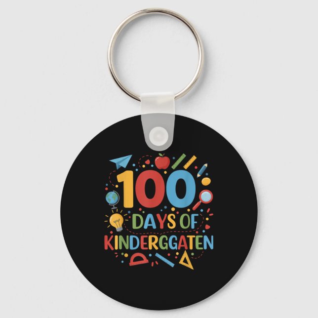 100 dagar Kindergarten-skolan 100 dagar Nyckelring (Framsida)