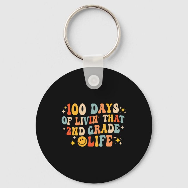 100 dagar levande den andra Klass 100 dagen Nyckelring (Framsida)