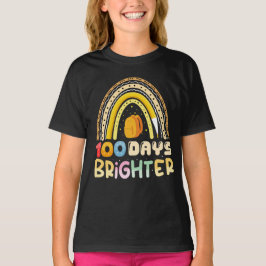 100 dagar ljusare 100:e skoldagen lärare t shirt