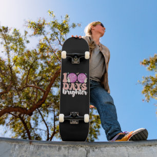 100 dagar ljusare diskokula 100:e skoldagen mini skateboard bräda 18,5 cm