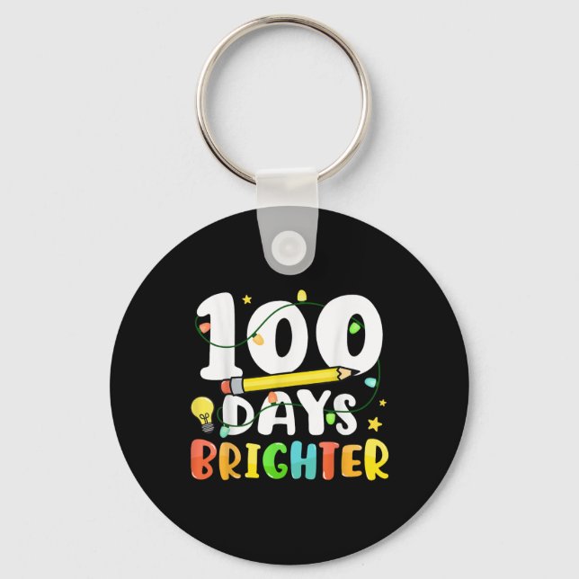 100 dagar Lycklig - 100:e skoldagen Nyckelring (Framsida)