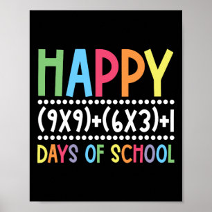 100 dagar med 100 dagar med smartare matematikform poster