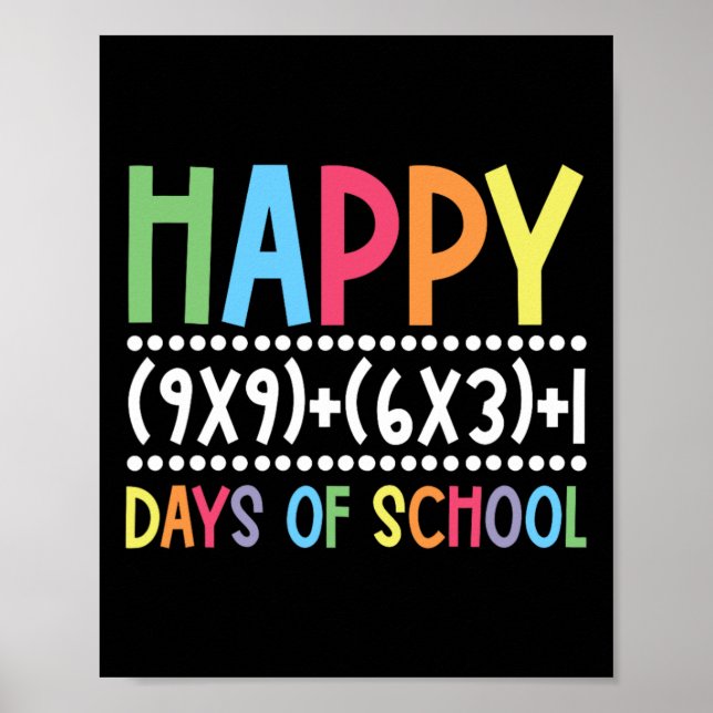 100 dagar med 100 dagar med smartare matematikform poster (Framsidan)