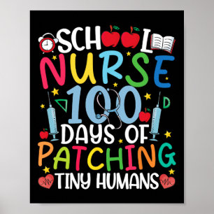 100 dagar med att lappa små människor Sjukskötersk Poster