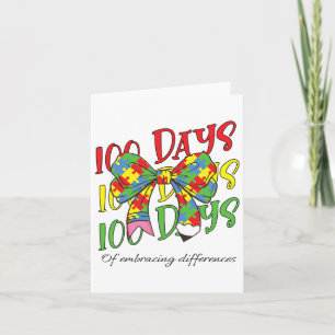 100 dagar med autism 100 dagars skolpenna kort