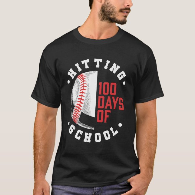 100 dagar med basket Back to school T Shirt (Framsida)
