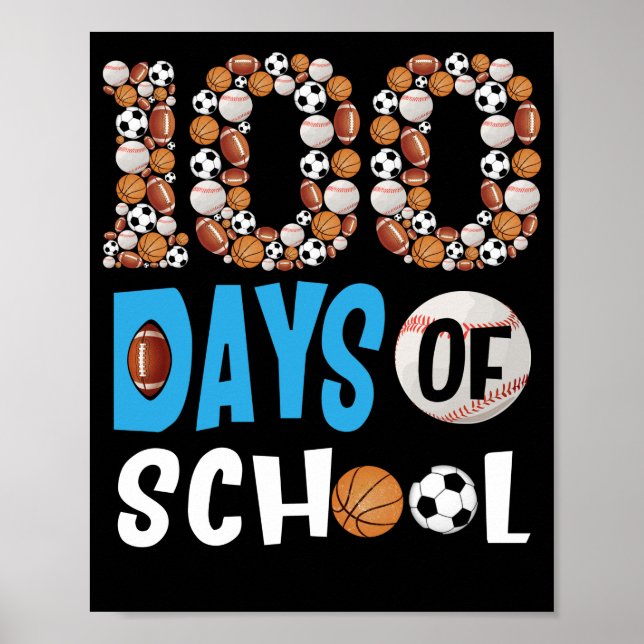 100 dagar med basket basket i skolan poster (Framsidan)