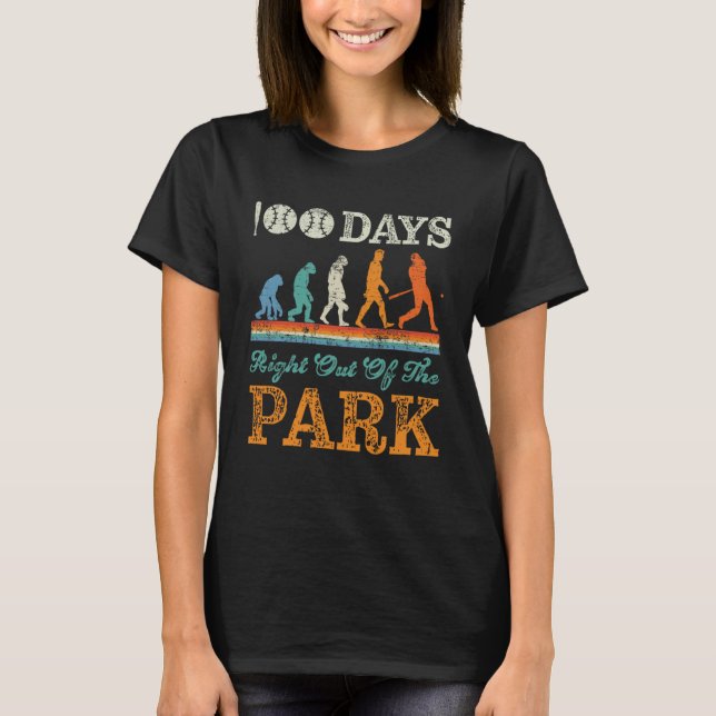 100 dagar med basket Boy Roligt Firande St. T Shirt (Framsida)