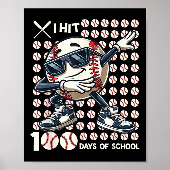 100 dagar med basket Fladdermus 100 dagar Poster (Framsidan)