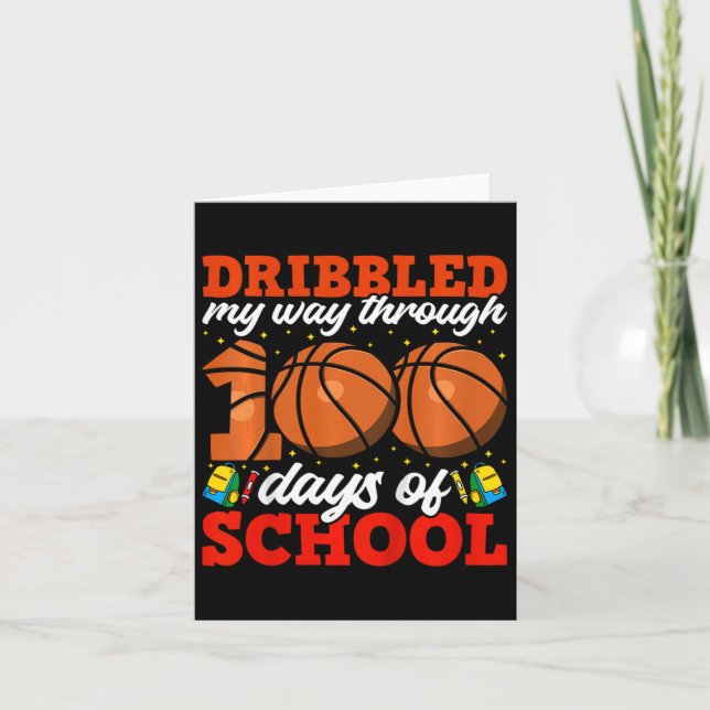 100 dagar med basket för skolböcker 100 dagar med  kort (Framsida)