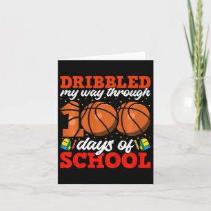 100 dagar med basket för skolböcker 100 dagar med kort