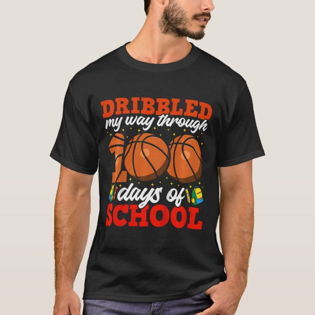 100 dagar med basket för skolböcker 100 dagar med  t shirt (Framsida)