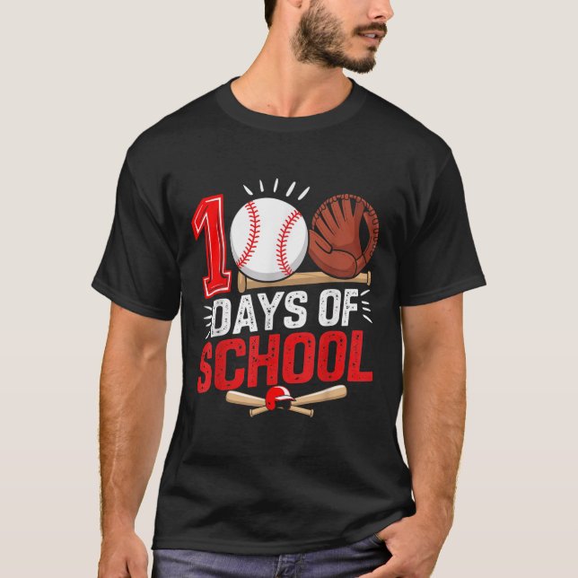 100 dagar med basket i skolan 100 dagar Student T Shirt (Framsida)