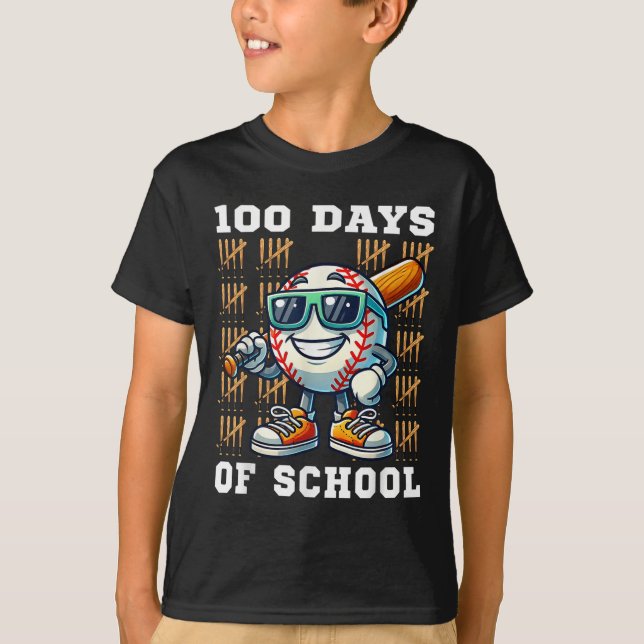 100 dagar med basket i skolan 100 skoldag t shirt (Framsida)