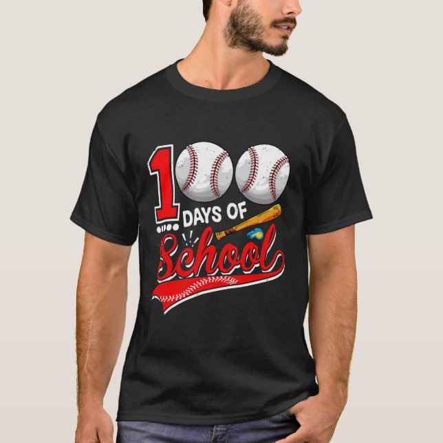 100 dagar med baskiska Lycklig 100 dagar T Shirt (Framsida)