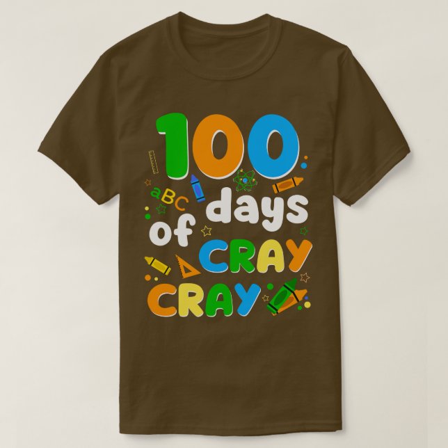100 dagar med Cray Pencil Cray T Shirt (Design framsida)